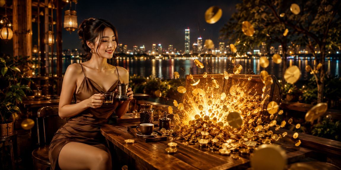Người dùng tại Hà Nội cài đặt ứng dụng cá cược trên điện thoại Android bên ly cà phê