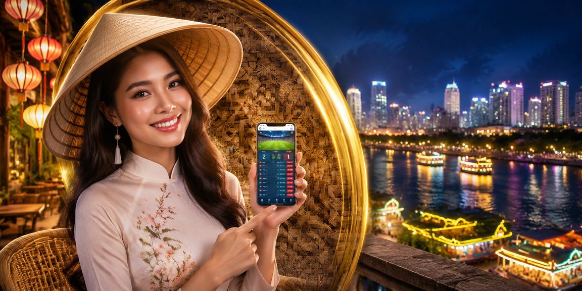 Người chơi sử dụng điện thoại để truy cập casino trực tuyến tại vùng sông Mekong
