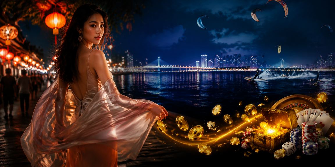 Không khí cá cược và giải trí tại chợ đêm Sài Gòn với ánh đèn neon rực rỡ
